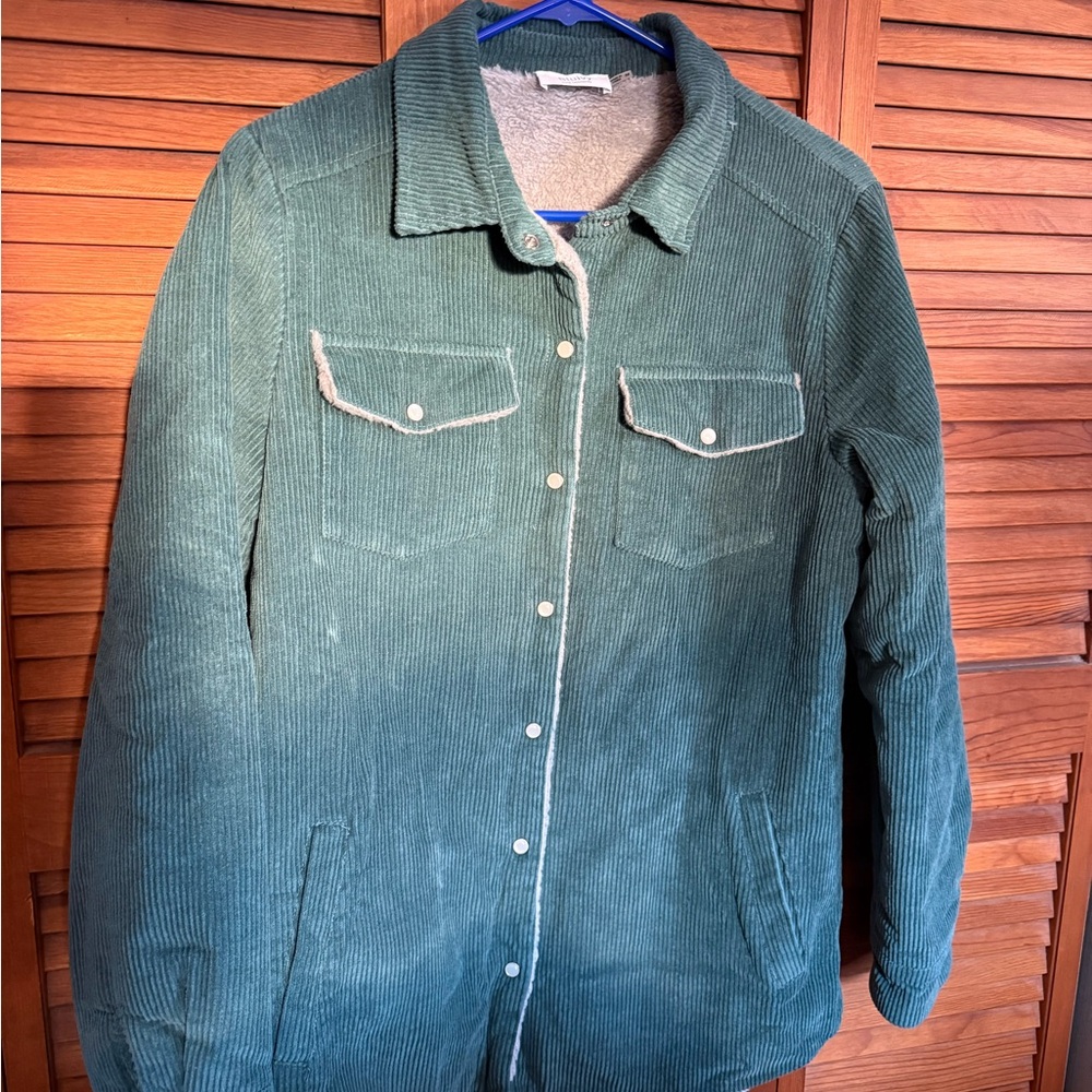 Bluivy Green Corduroy Utility Jacket
